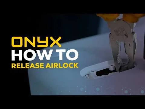 Releasing the airlock on your Onyx Laser Welder