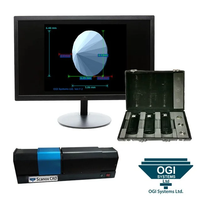 OGI Scanox CAD 3D Stone & Diamond Scanner Bundle