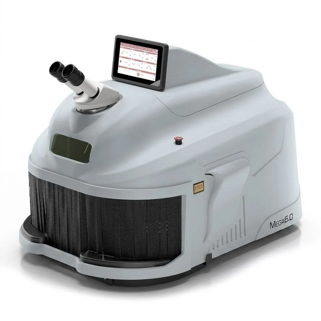 Electrolaser benchtop laser welder with binocular microscope for jewellery repair