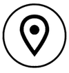 Map pin icon indicating location