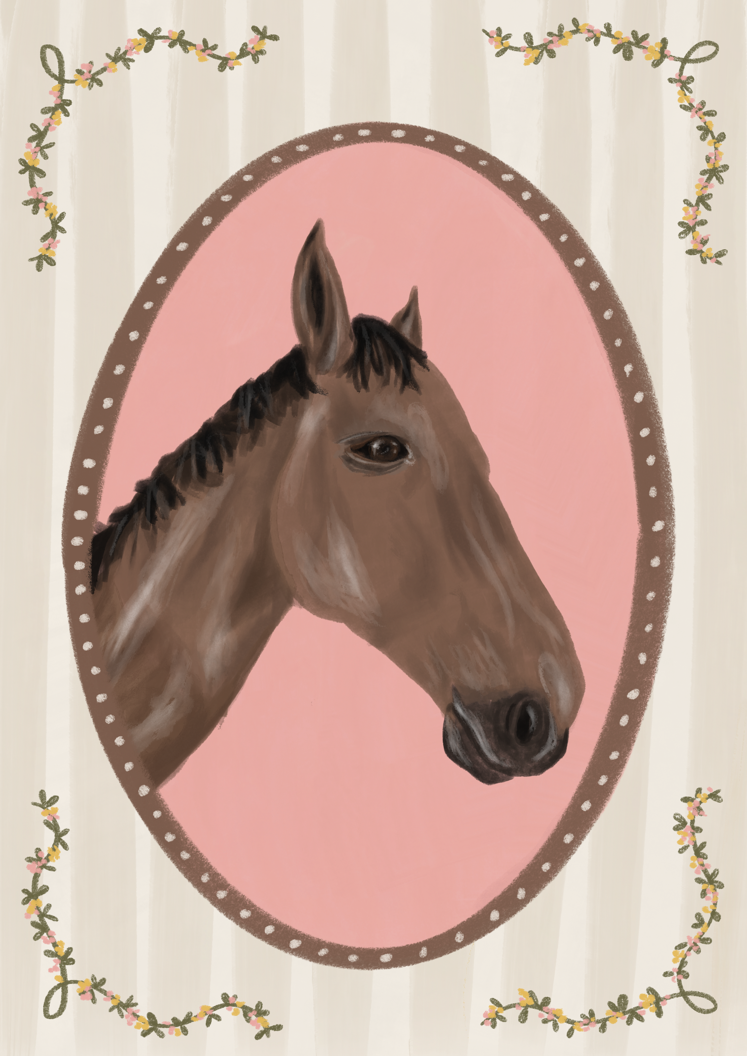 Horse Floral