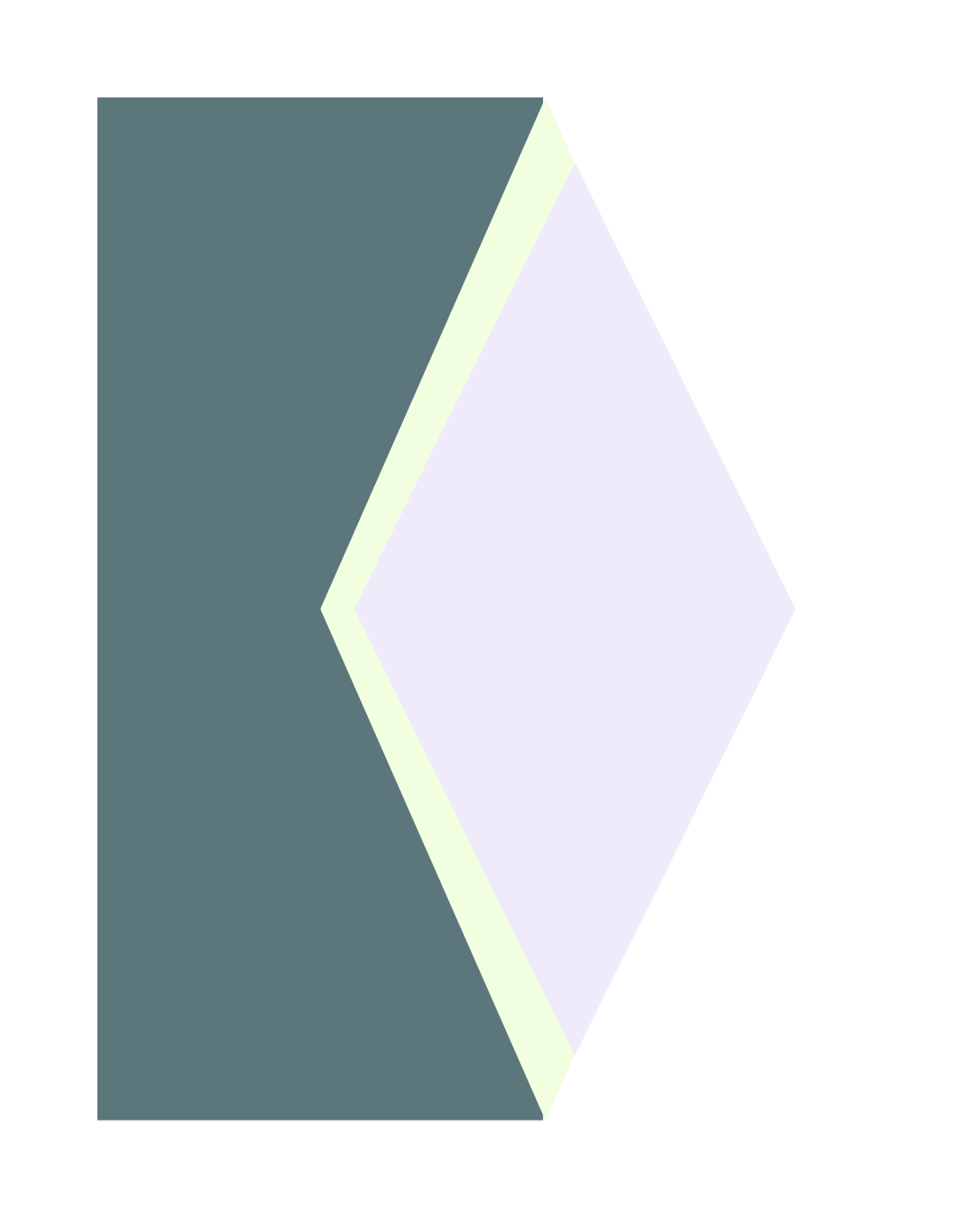 Abstract geometric shape with a black background, featuring a large gray pentagon shape in the center.