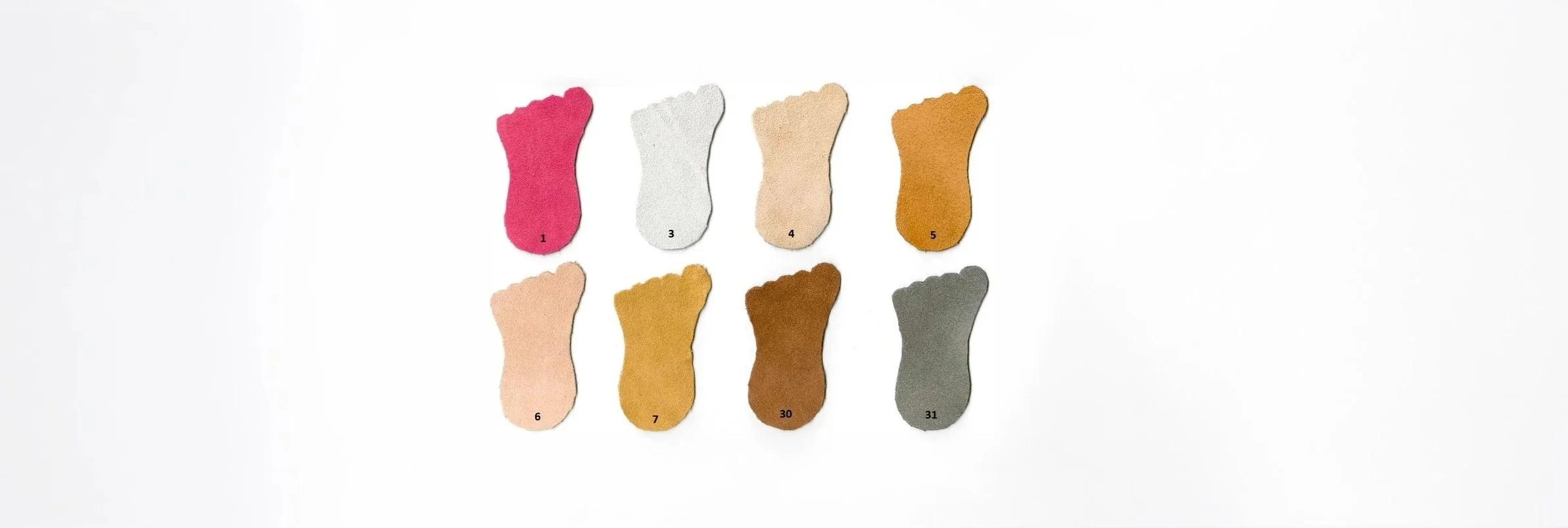 Muestras de tela en diferentes colores y números
