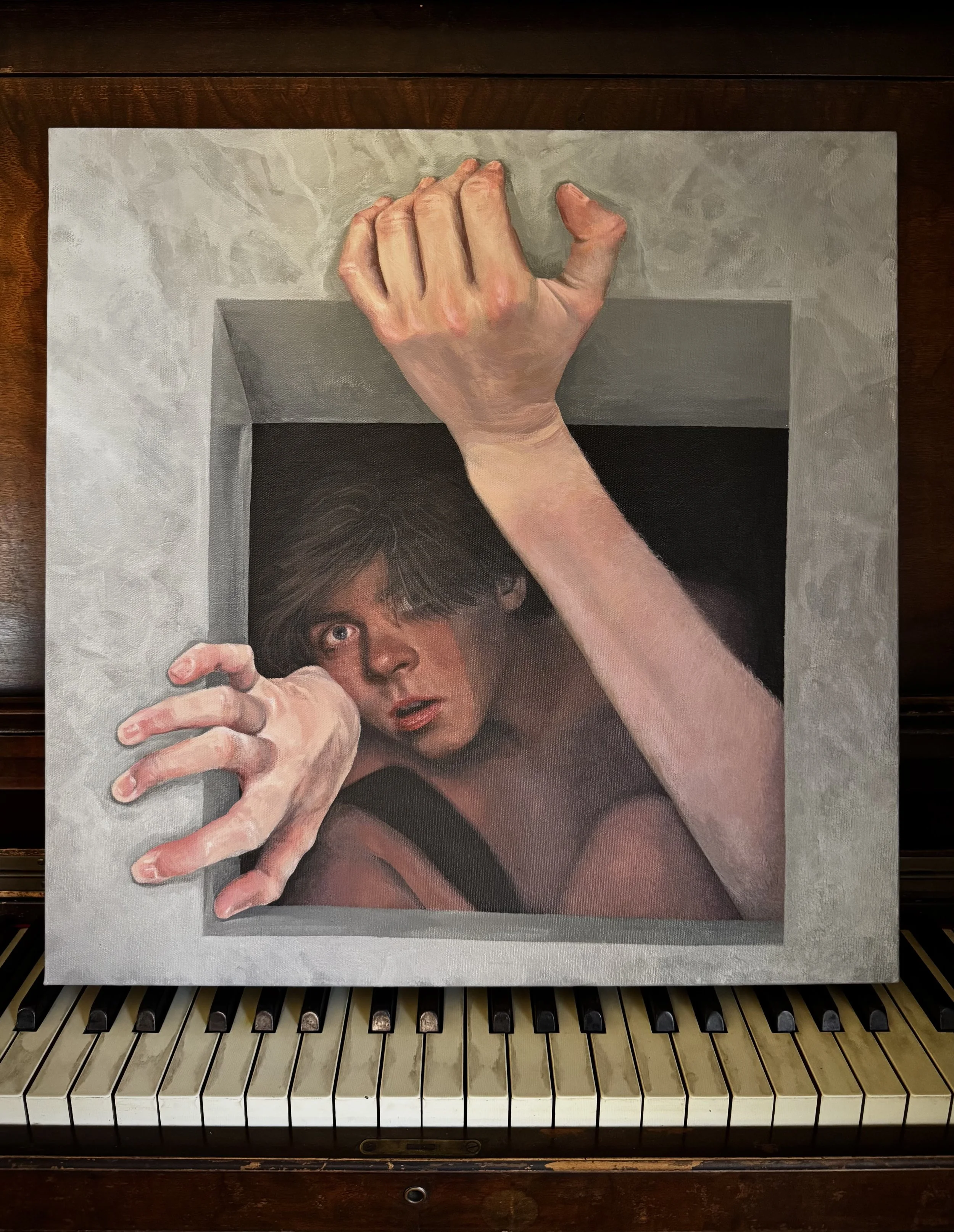 Painting by Hazel, 18 (he/him)