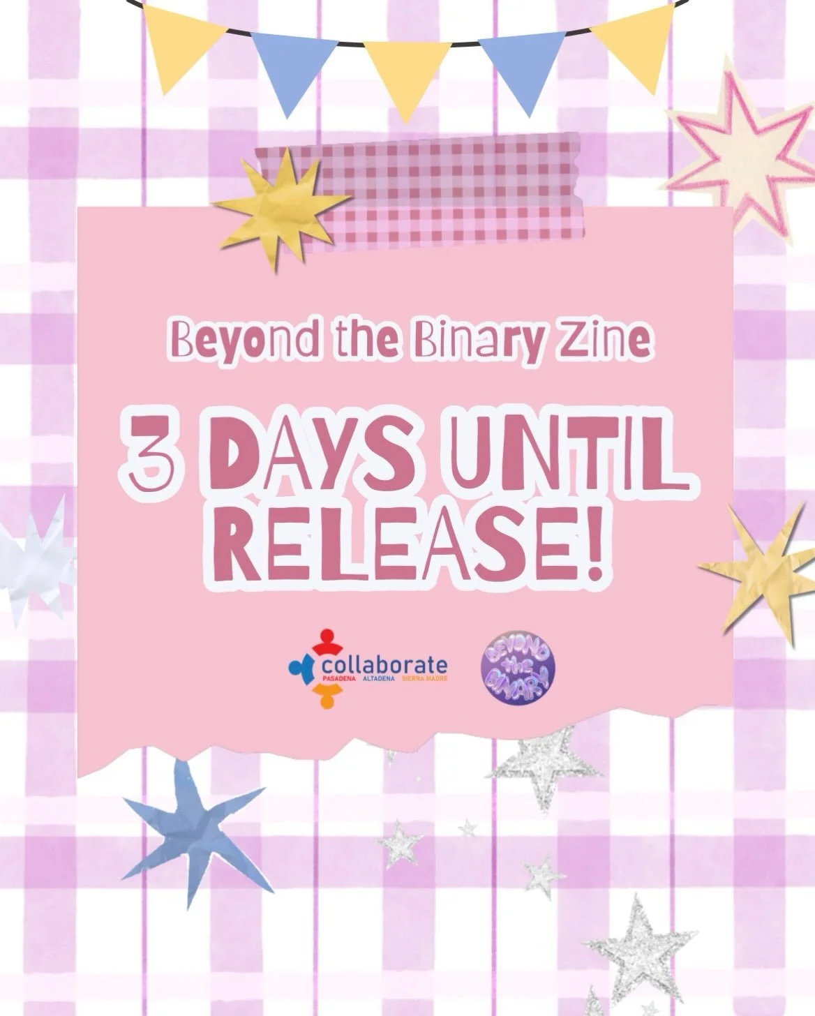 ✨ BEYOND THE BINARY ZINE&rsquo;S FIRST ISSUE IS COMING IN 3 DAYS!!! ✨