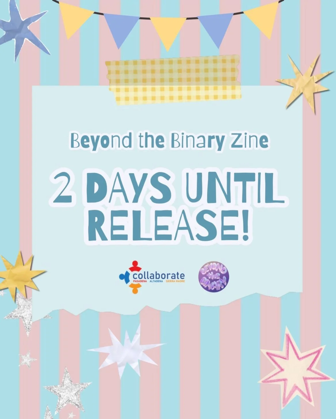 ✨ BEYOND THE BINARY ZINE&rsquo;S FIRST ISSUE IS COMING IN 2 DAYS!!! ✨