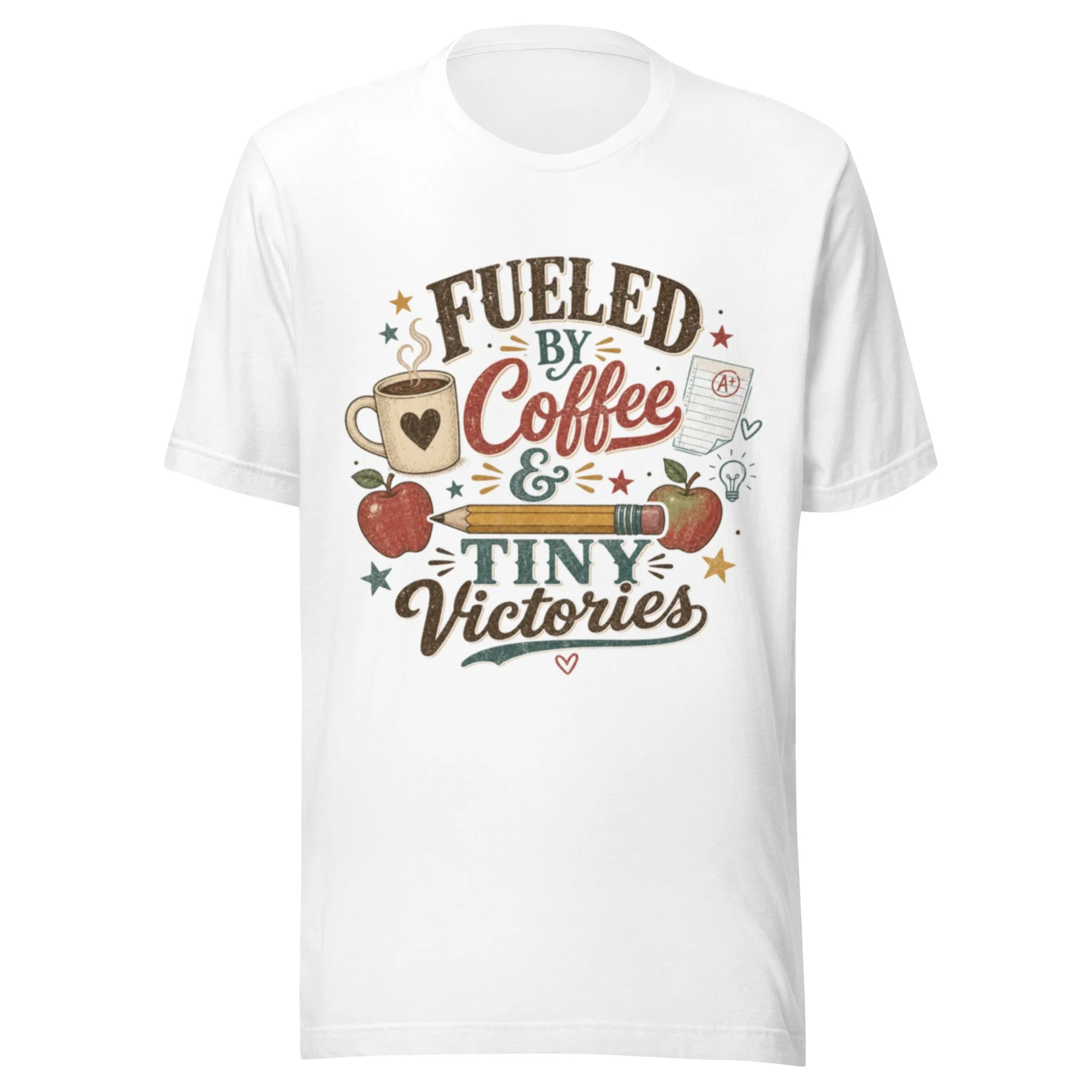 "Fueled By Coffee and Tiny Victories" Unisex t-shirt