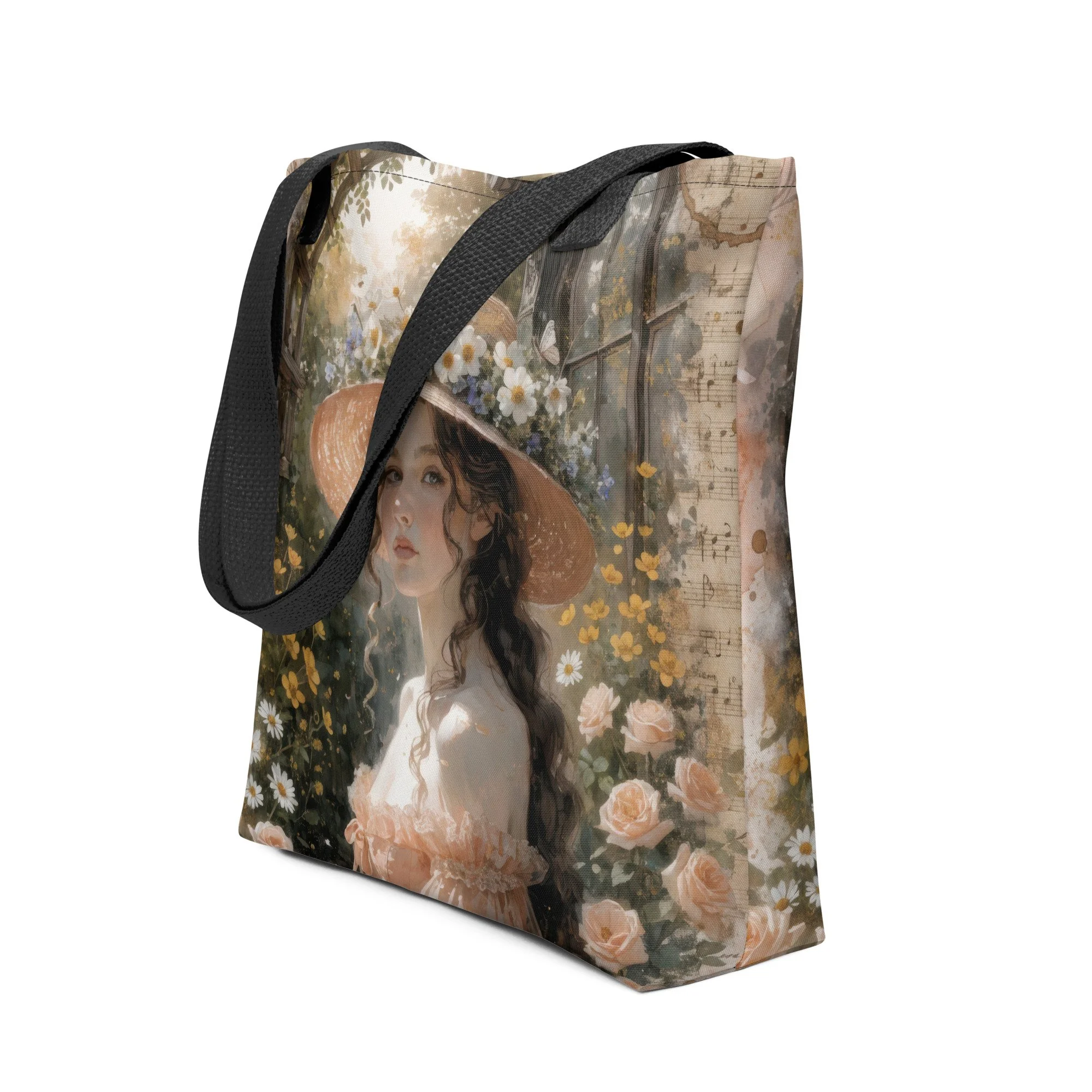 Victorian Garden Portrait Tote bag