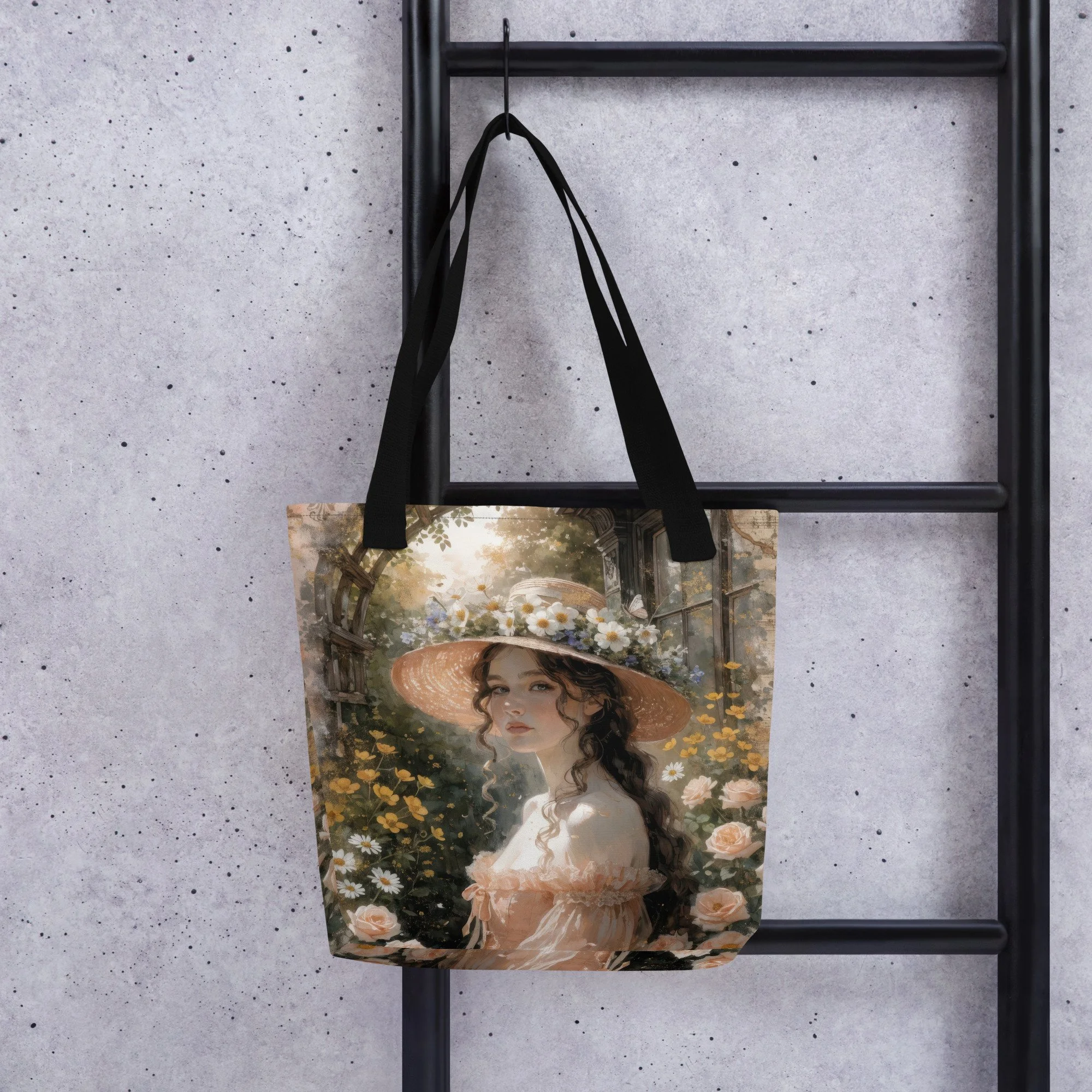 Victorian Garden Portrait Tote bag