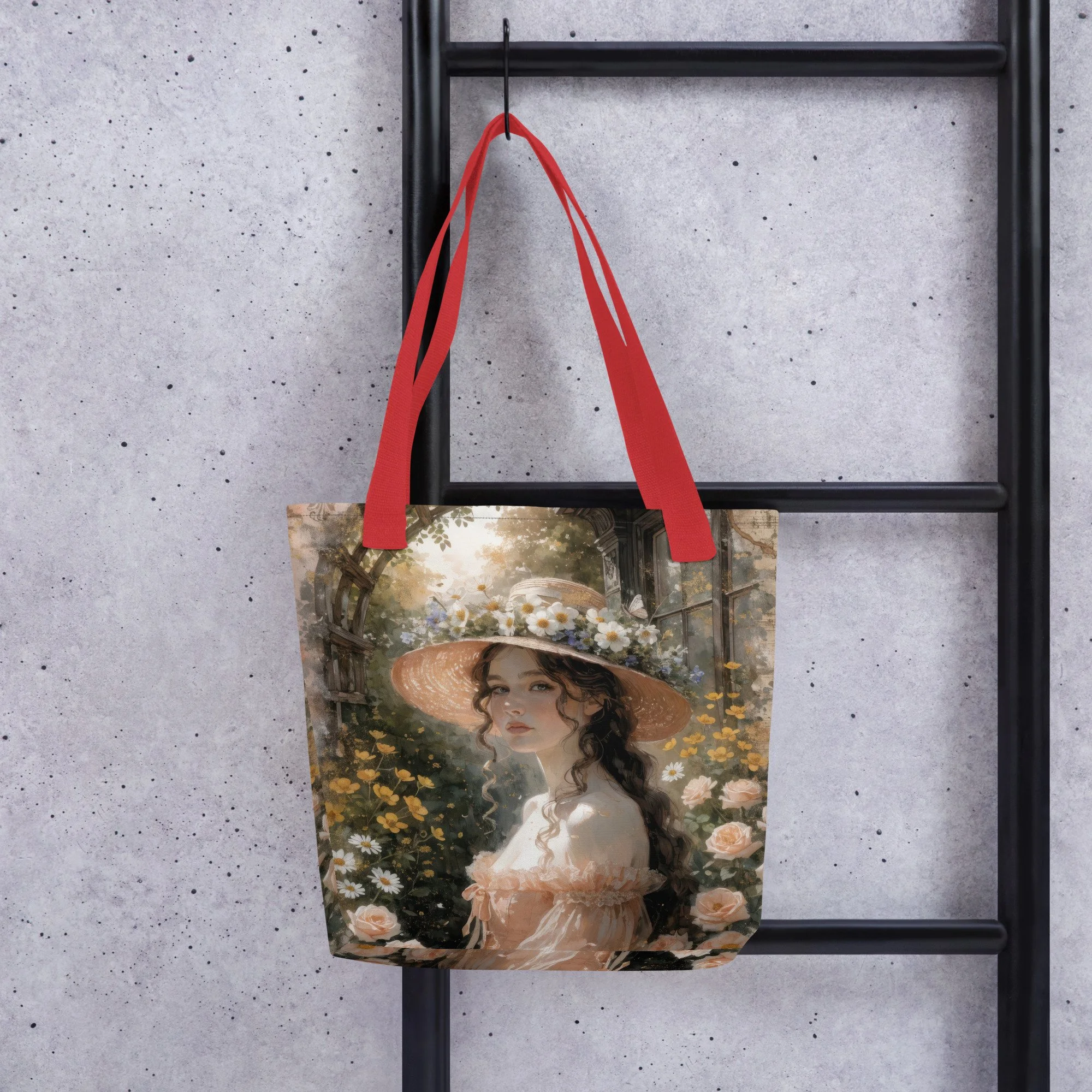 Victorian Garden Portrait Tote bag