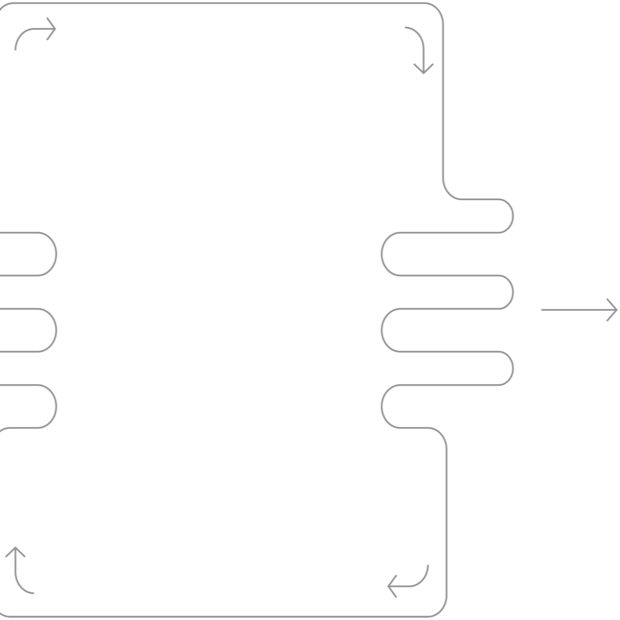 Stylised HVAC coil illustration