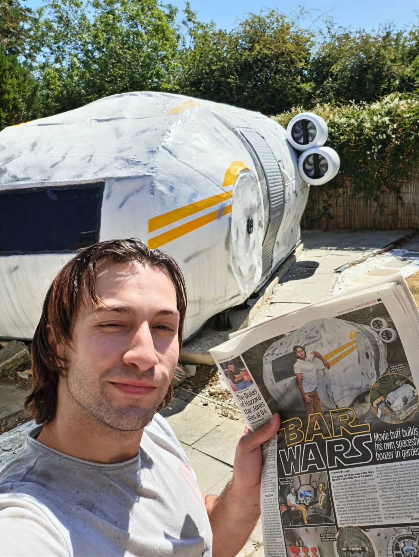 Checkout today's physical newspapers metro, sun, indipendant or mirror and various digital media People.com, Daily Star, Daily mail, Yahoo, Magzter, SWNS and more 📰

May have been a typo as the space ship is called the Halikona which translates to &