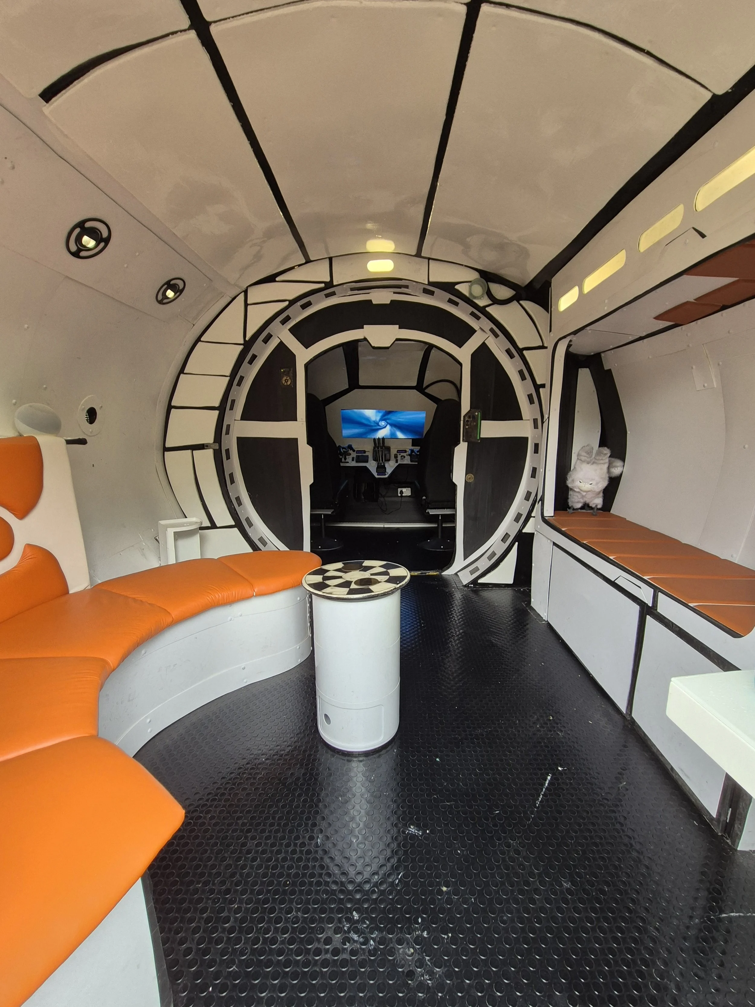 Spaceship social space and bar