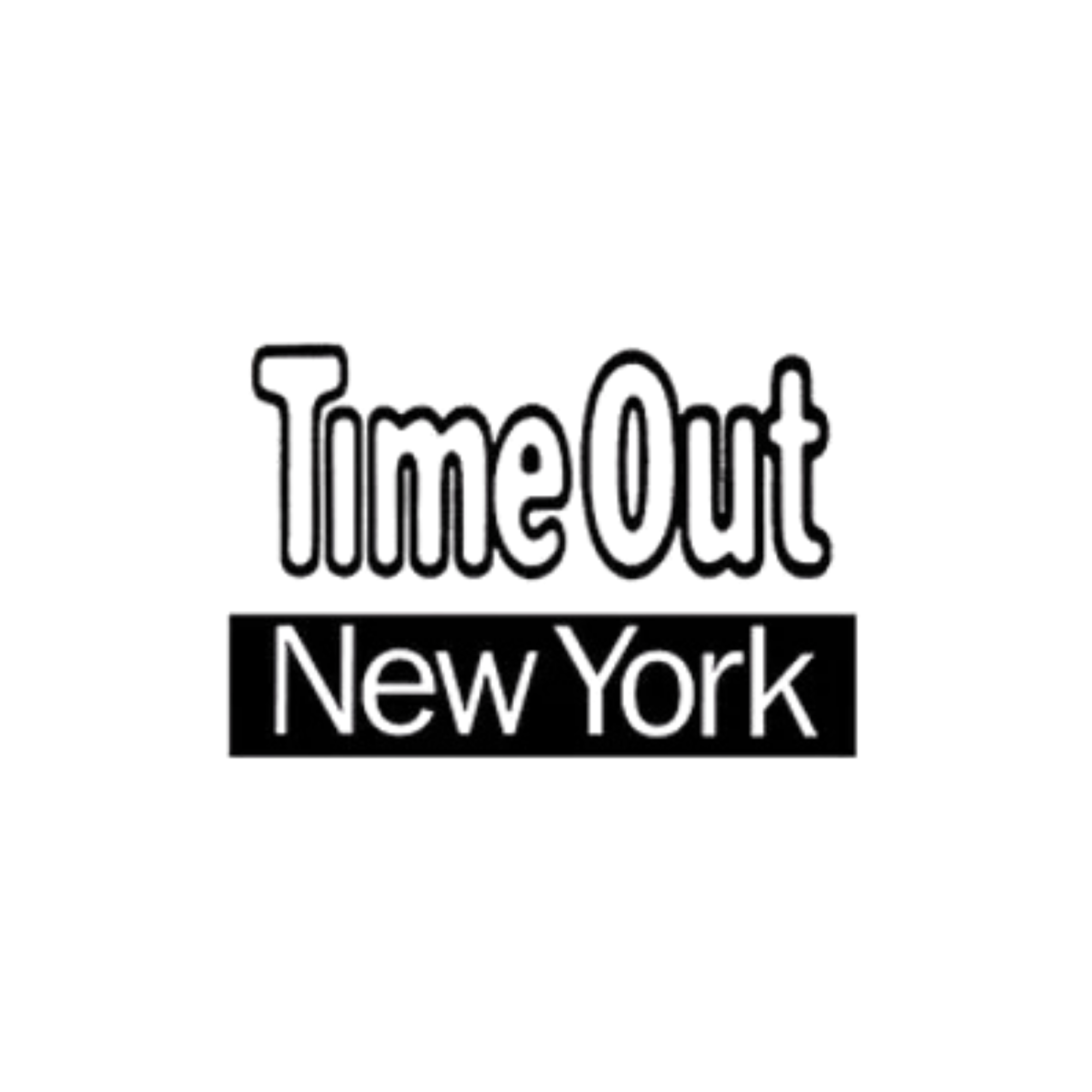 Black & white Time Out New York logo.