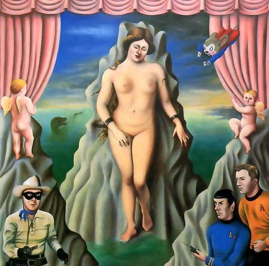 "Rescue of Andromeda", oil on canvas, 72 x 72 inches
