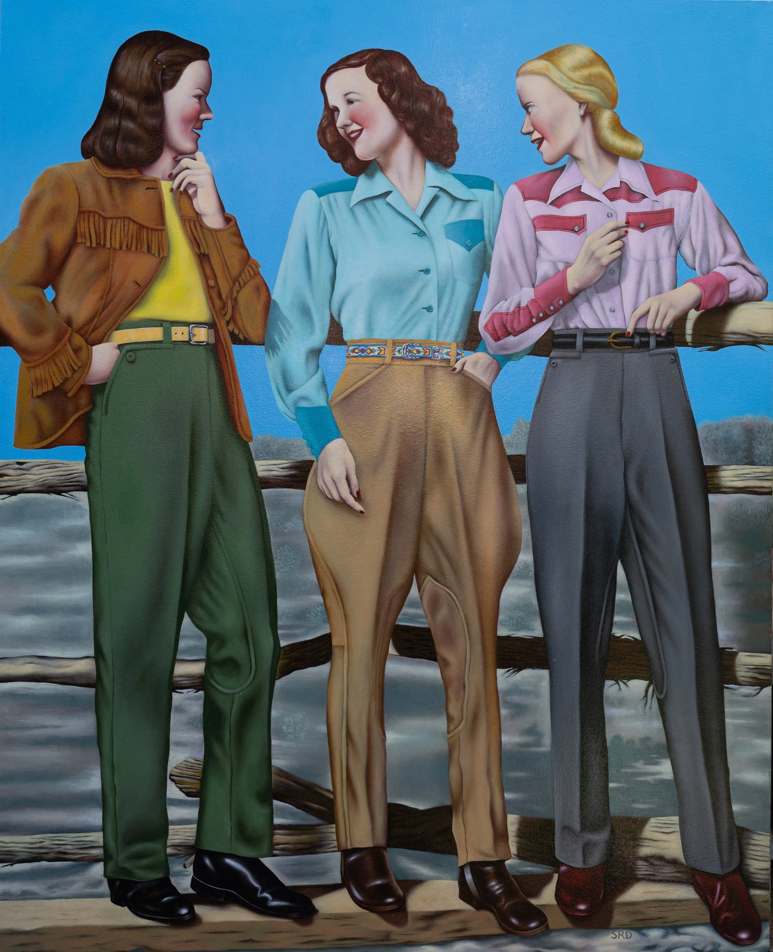 "The Three Graces", oil on canvas, 48 x 60 inches
