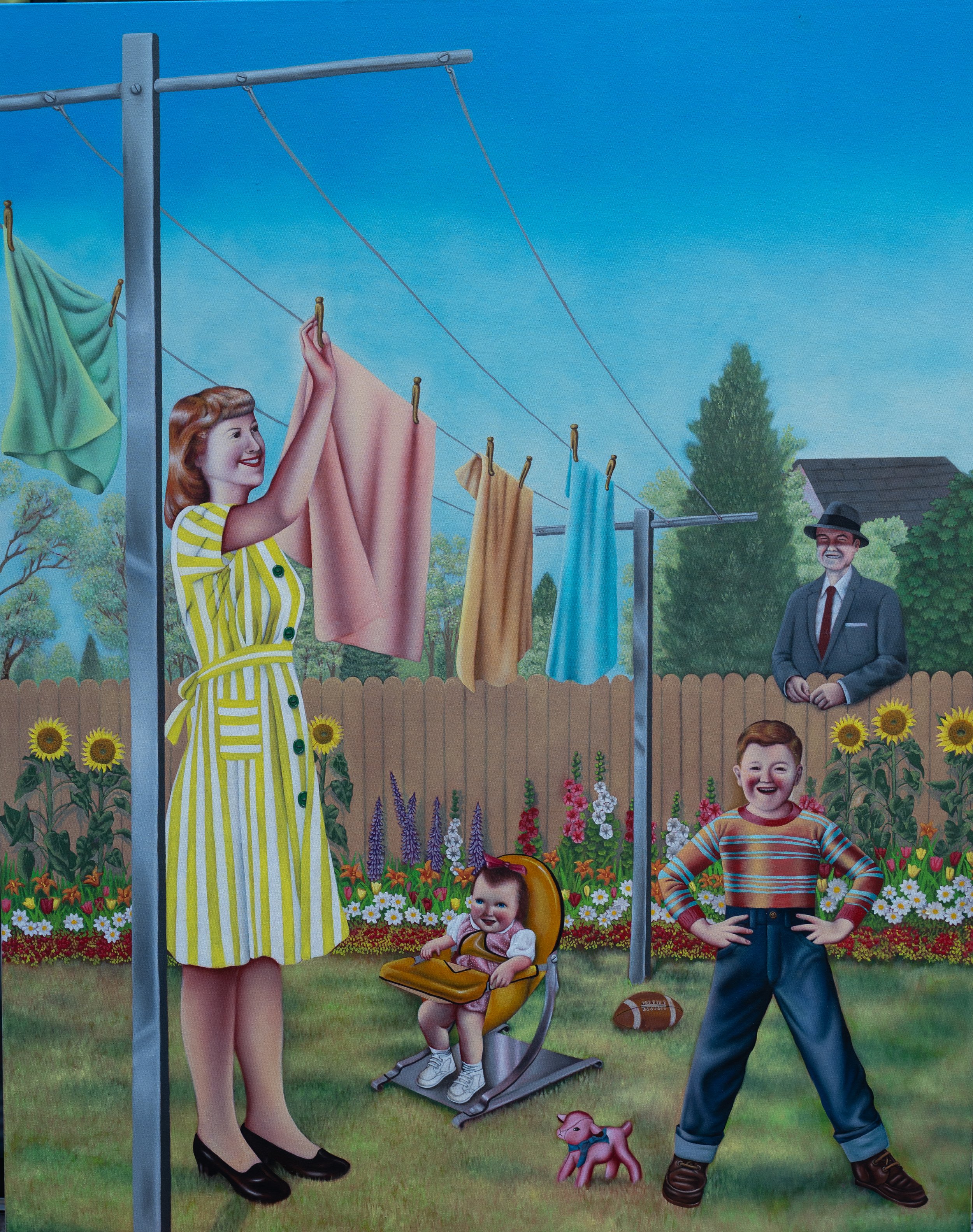 "A Little Piece Of Land", oil on canvas, 48 x 60 inches