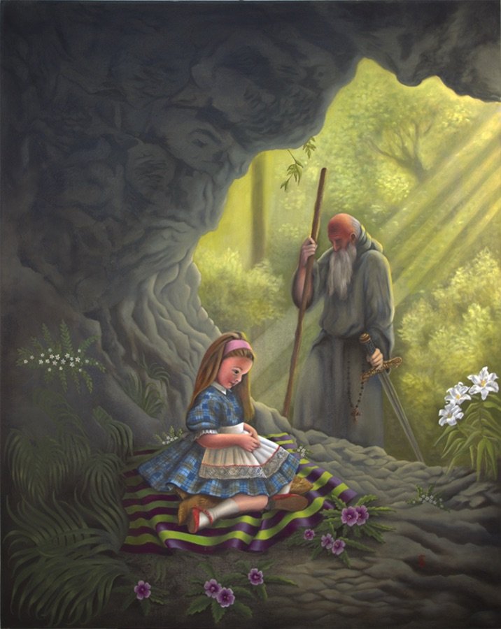 "The Guardian of the Last Child", oil on canvas, 48 x 60 inches