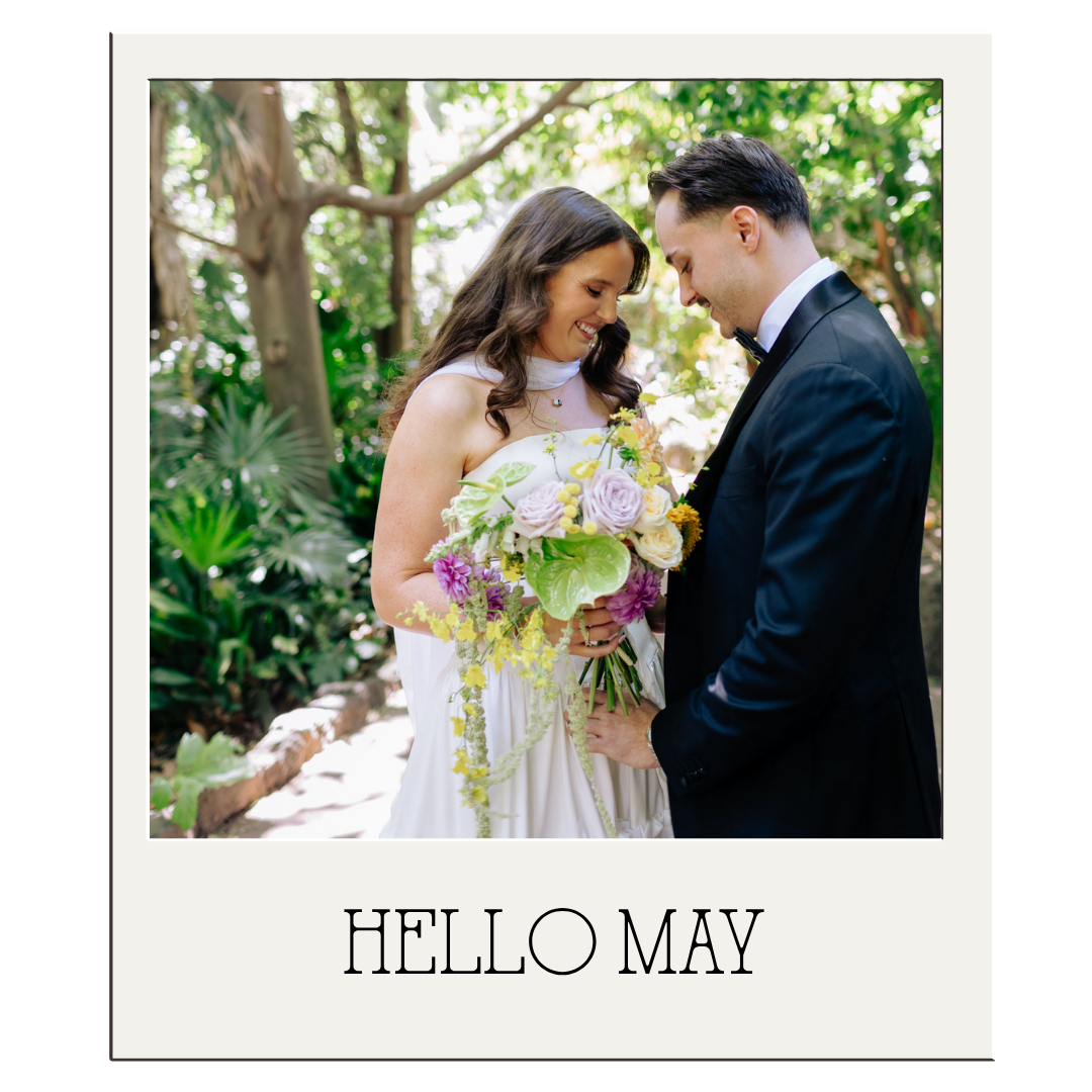 Hello May magazine feature of Alex and Erin's wedding