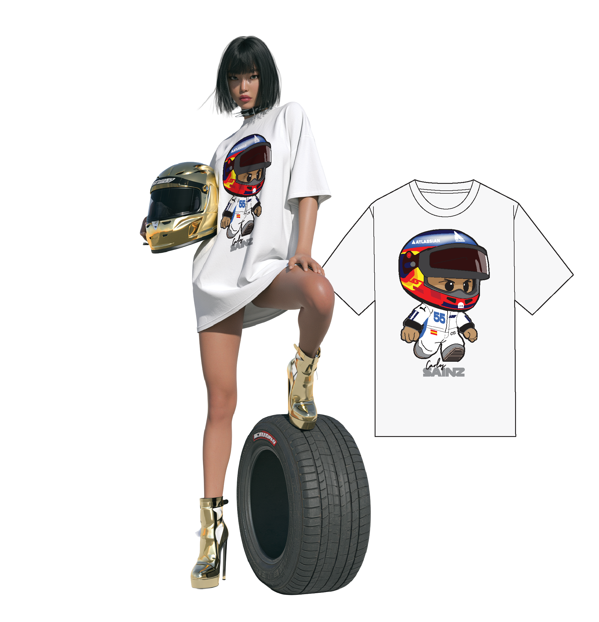 MINI CARLOS SAINZ T-SHIRT