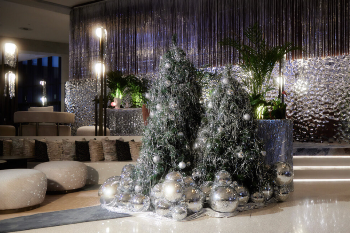 HOTEL SLS XMAS BARCELONA. WINTER WONDERLAND. SET DESIGN