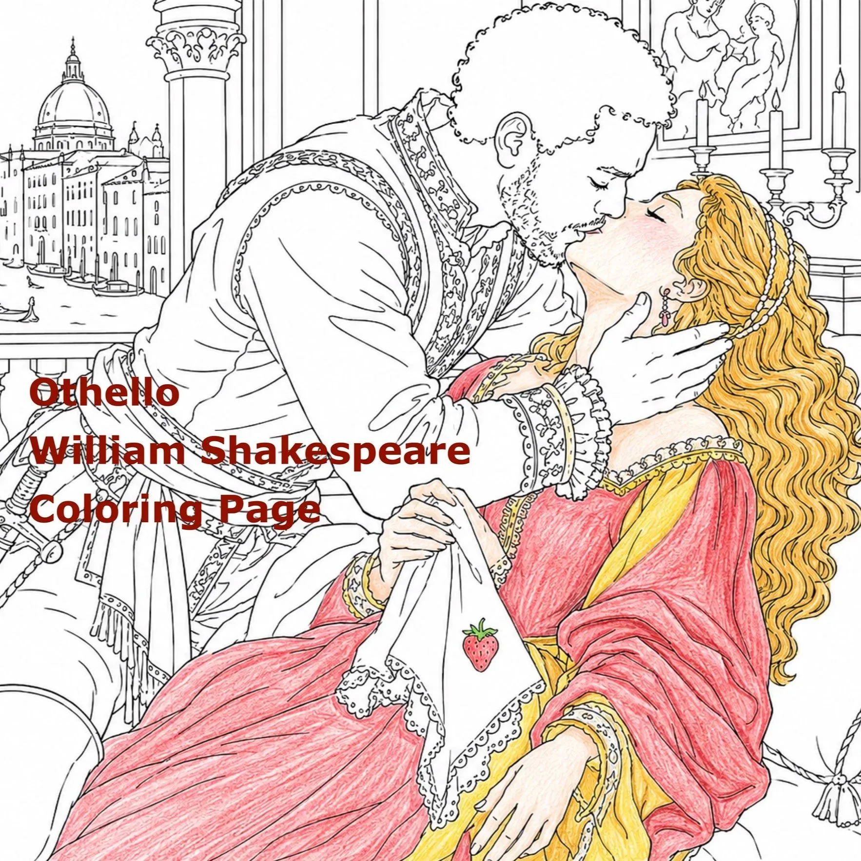 L1CP2568+William+Shakespeare+_+Othello+_+Othello+Kissing+Desdemona+_+Coloring+Page+_+Web.jpg