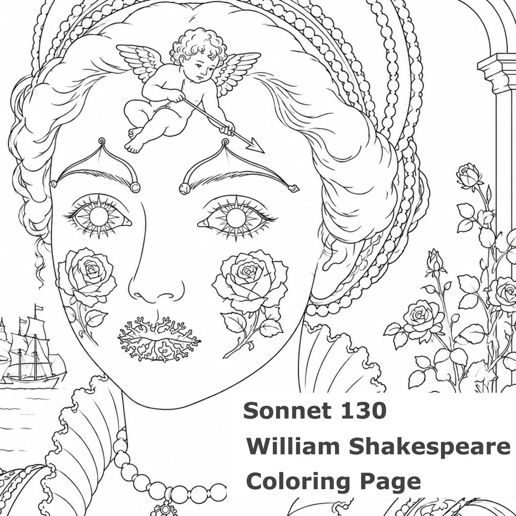 L1CP25611+William+Shakespeare+_+Sonnet+130+_+Petrarchan+Lady+_+Coloring+Page+_+Web.jpg