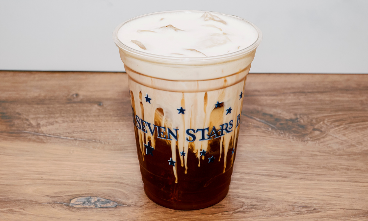 Iced Mocha Lavender Americano w/Vanilla Cold Foam