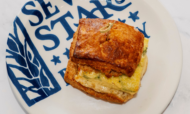 Broccoli, Egg &amp; Cheese Sandwich