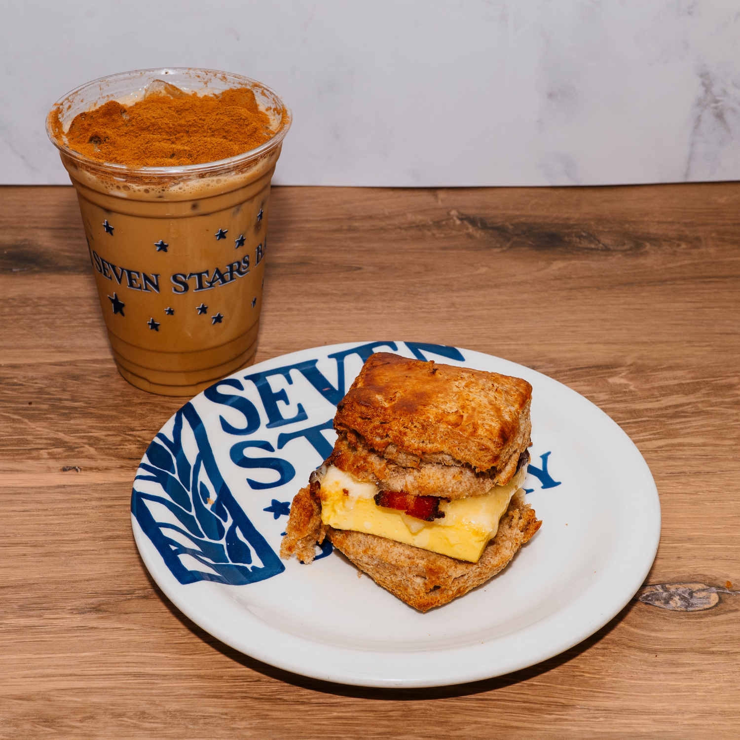 SSB Classic - Breakfast Sandwich + Maple Cinnamon Latte 