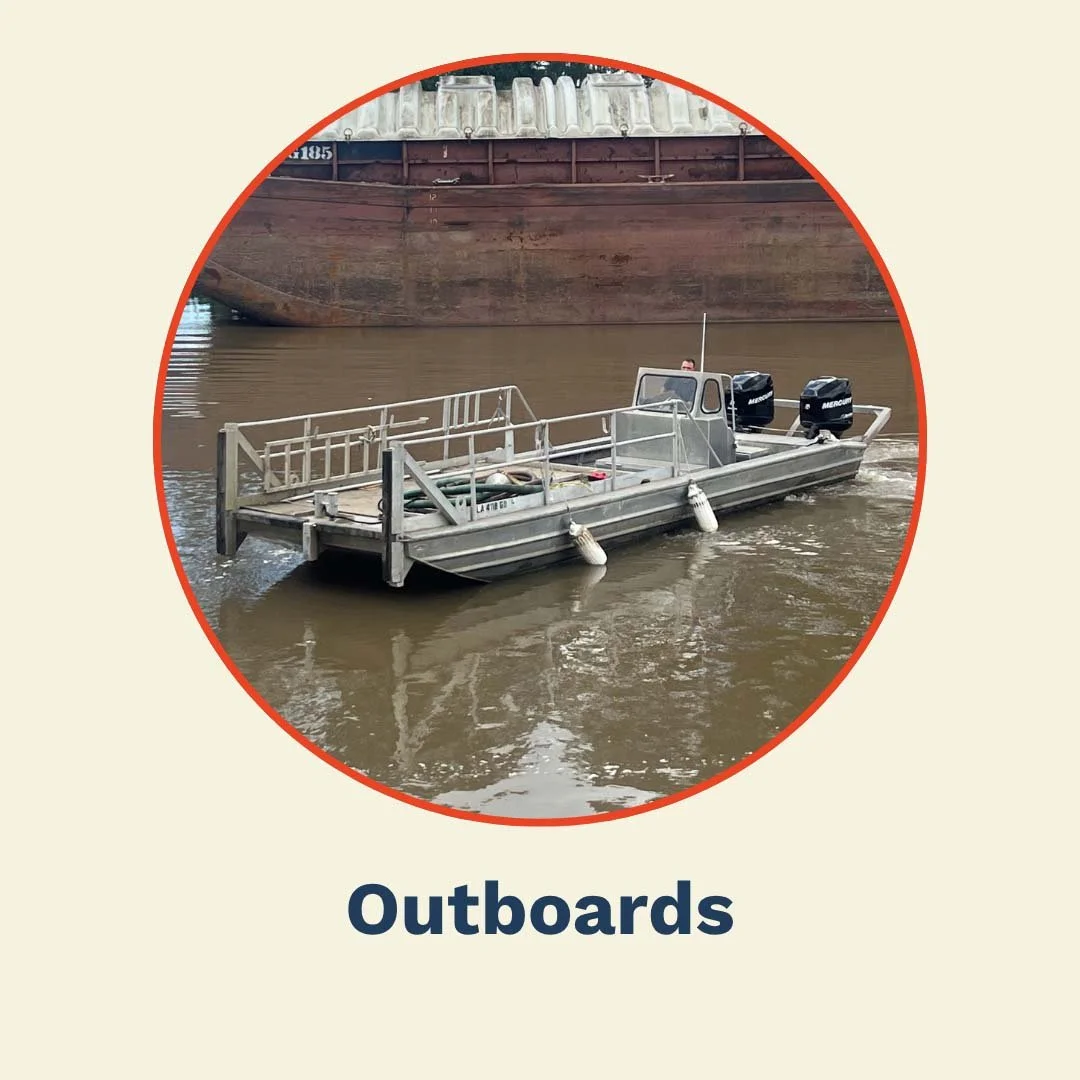 Sweetwater Marine outboard support boat on the water