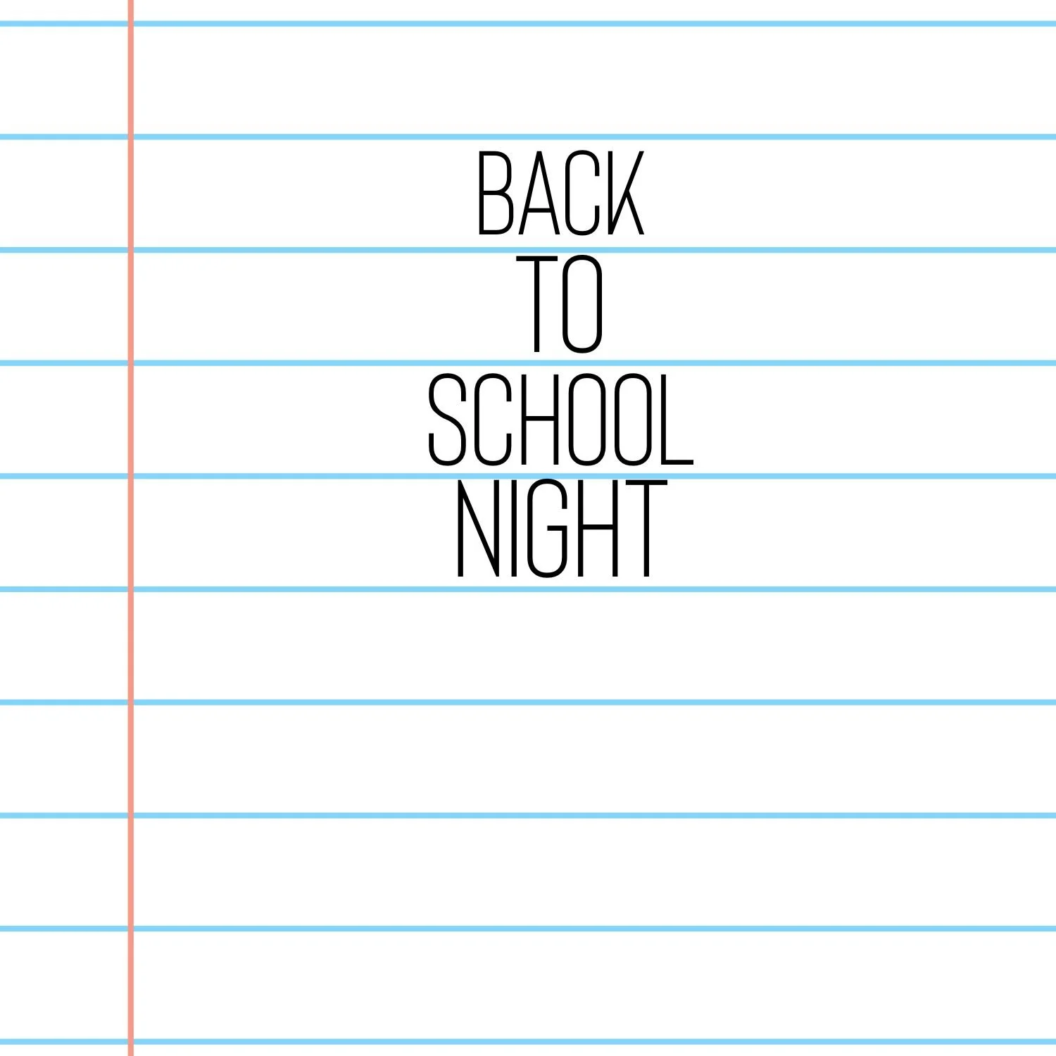 Back to School Night
