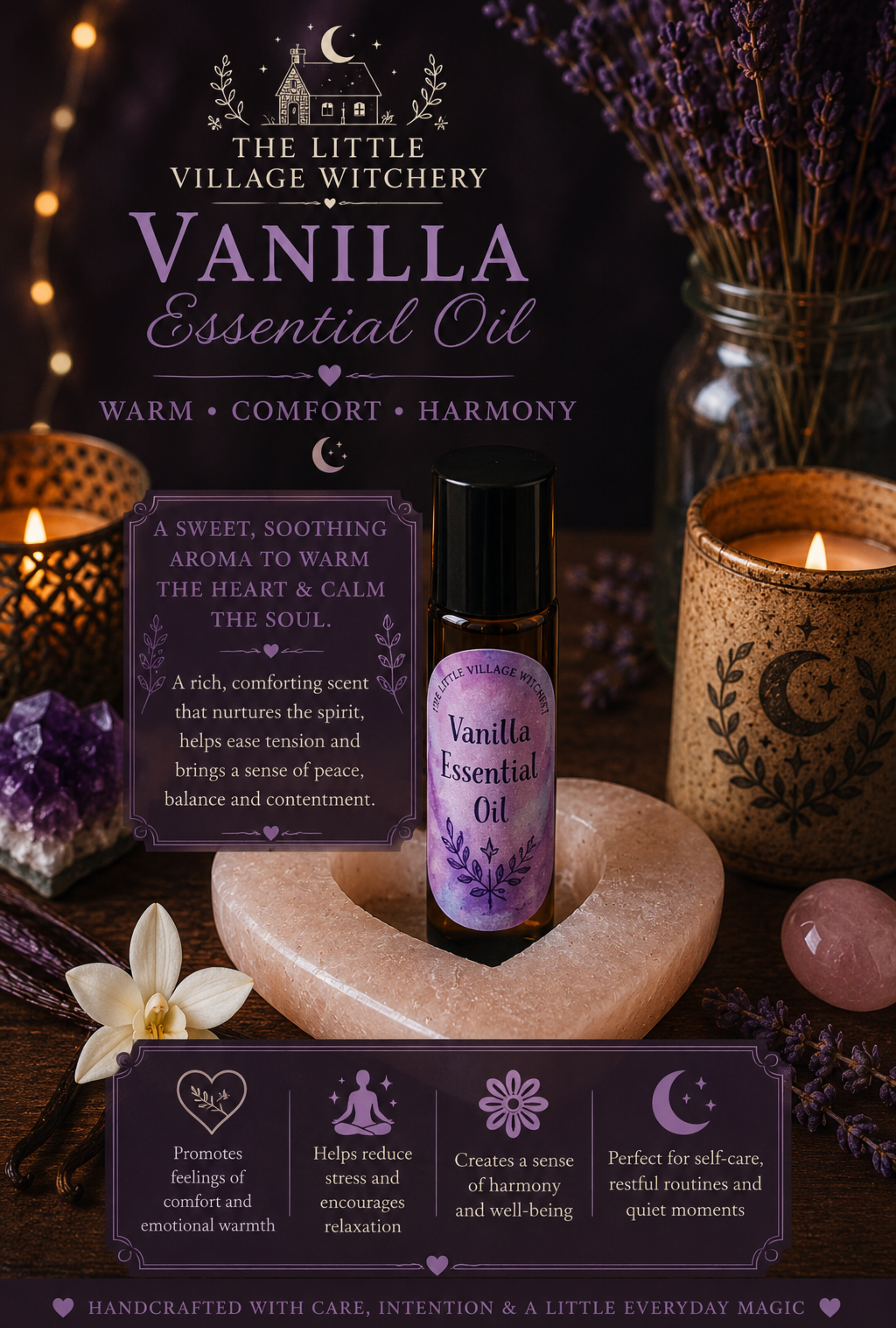 Vanilla Essential Oil Roller – 10ml