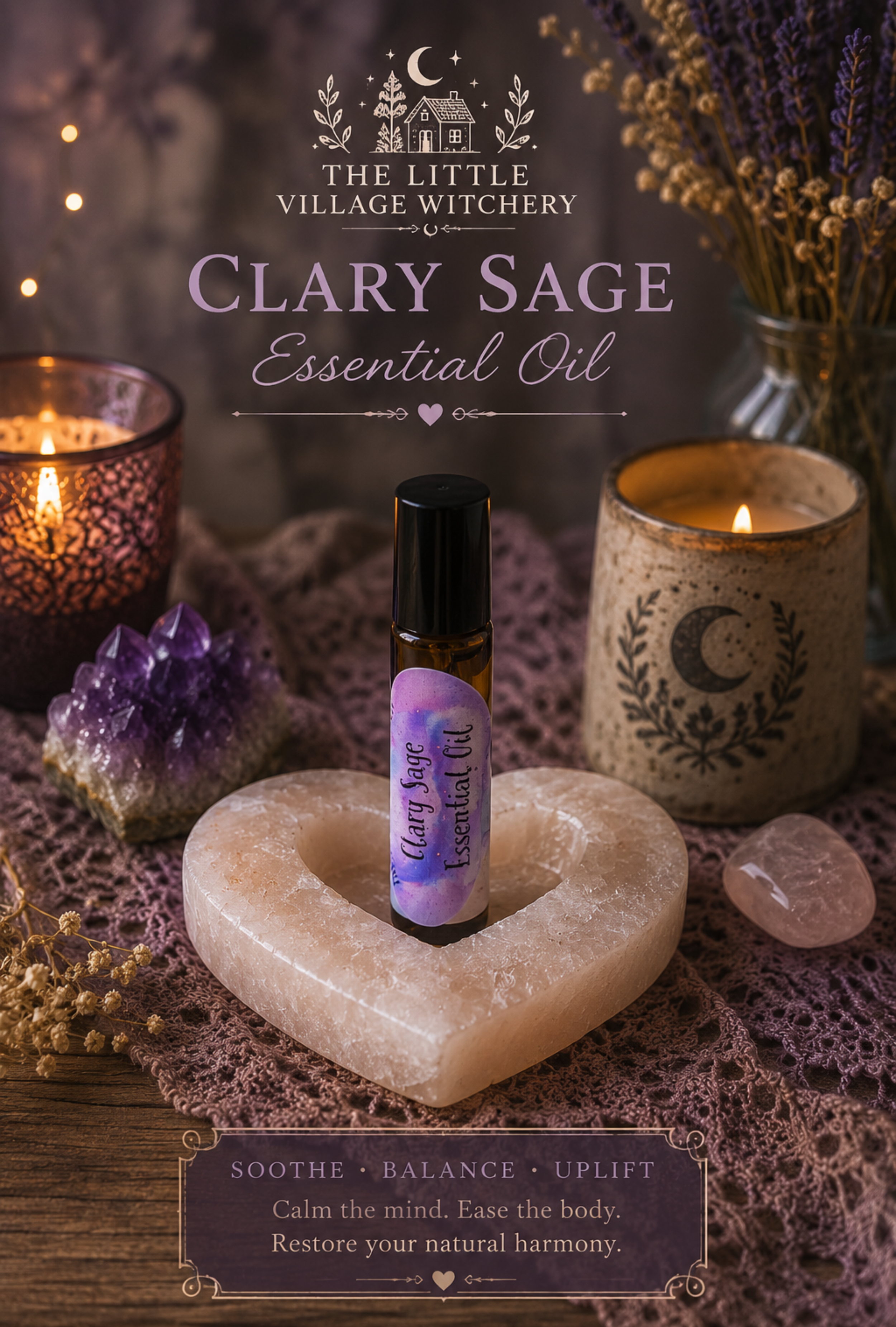 Clary Sage Essential Oil Roller (10ml)