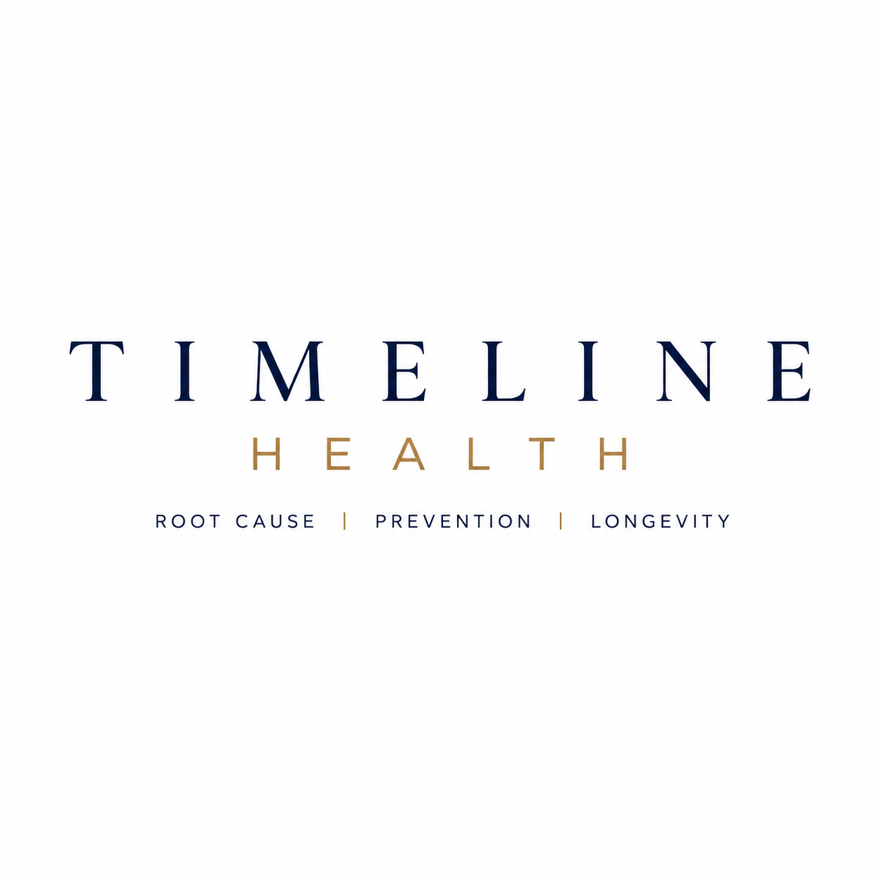 Logo of Timeline Health featuring a modern design with a stylized clock and health-related elements.