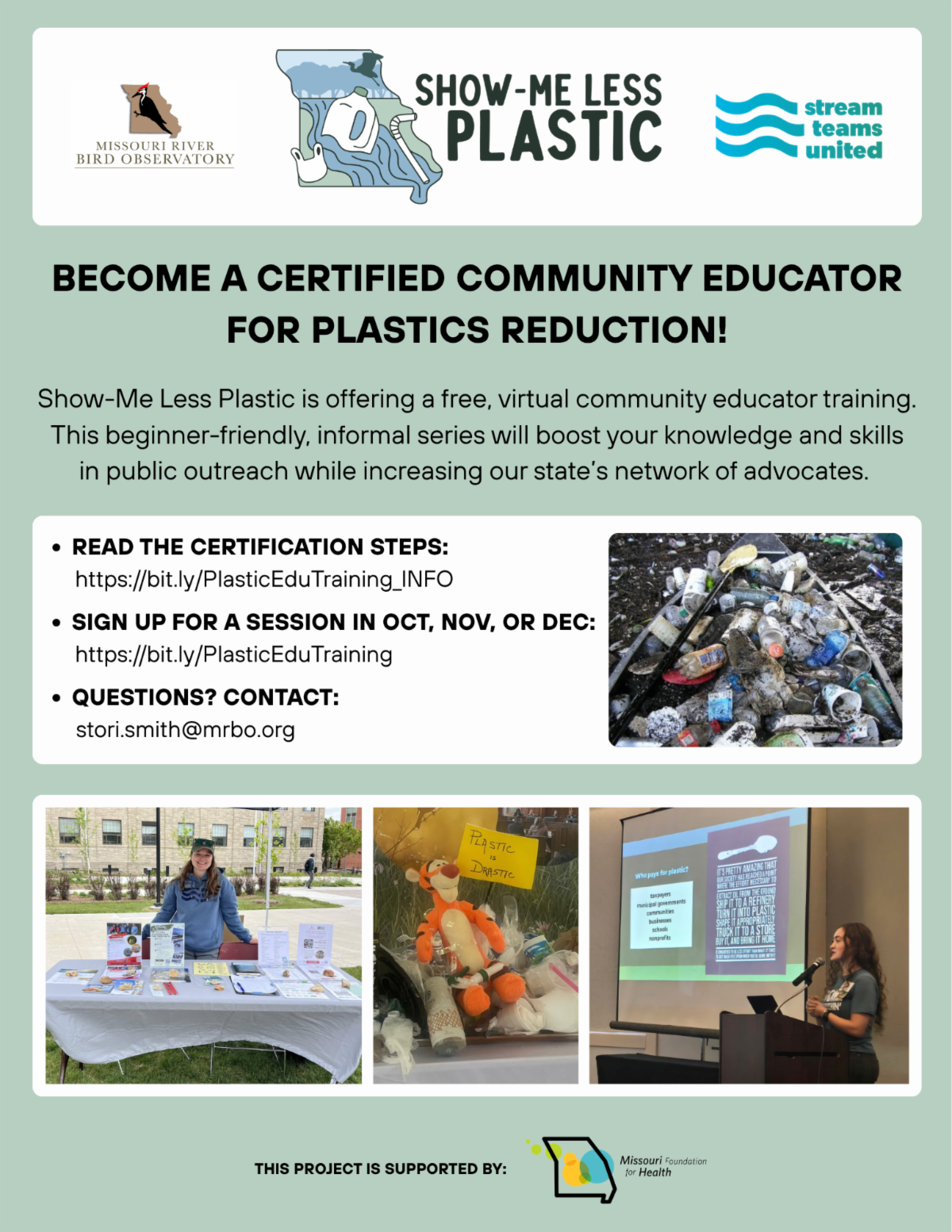 Show-Me Less Plastic Community Educator Training