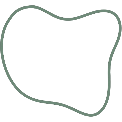 Outline of an irregular shape with a thick border on a black background.