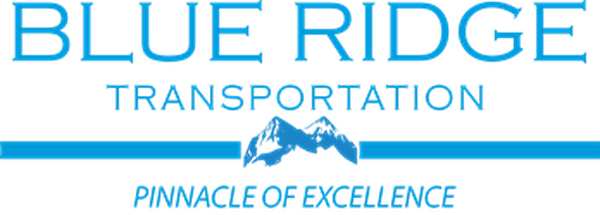 Blue Ridge Transportation logo with mountain graphic and tagline 'Pinnacle of Excellence'.