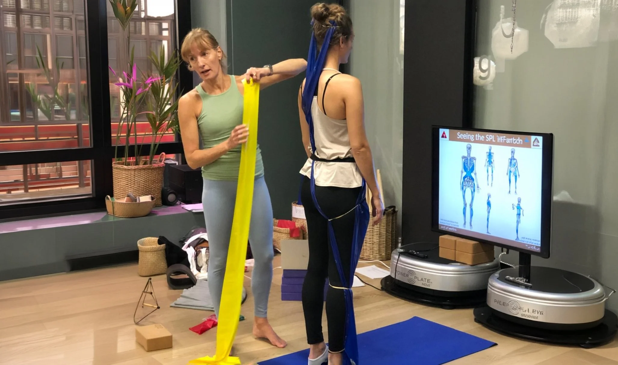 Stephanie in a professional class.