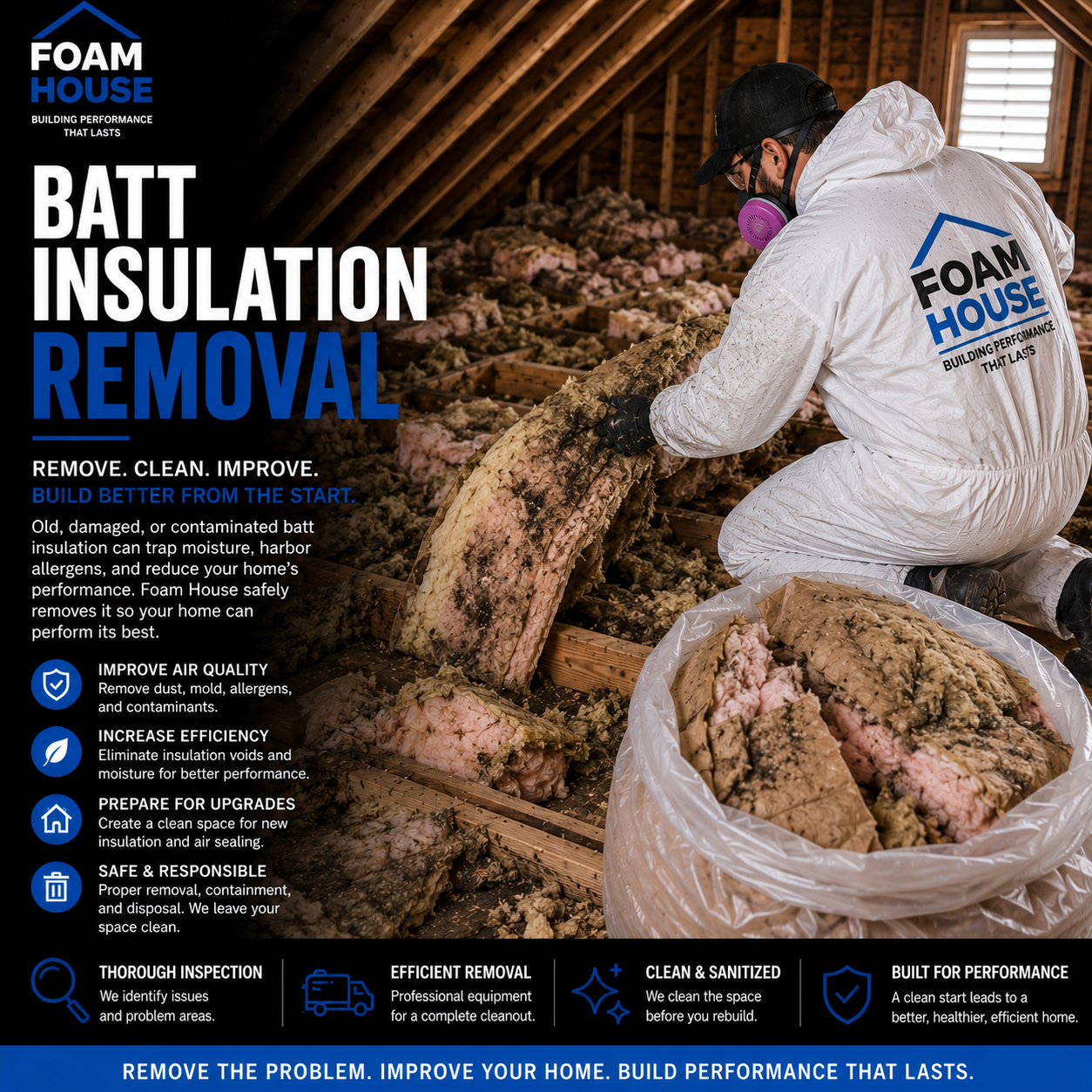 Insulation Removal | Begin with a clean foundation