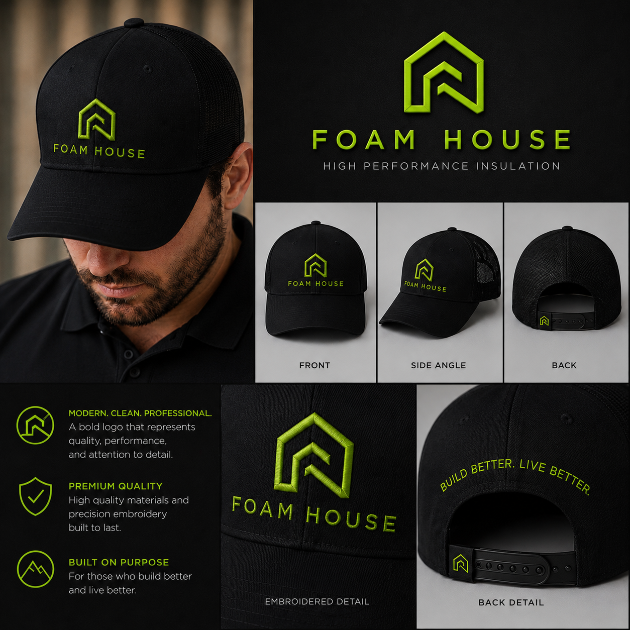 Foam House | Craftsman Hat