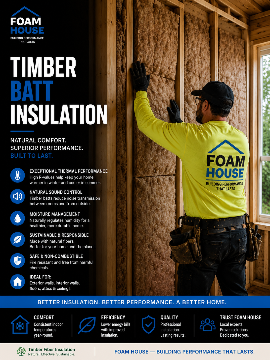Batt Insulation: Timber Batt Wood Fiber