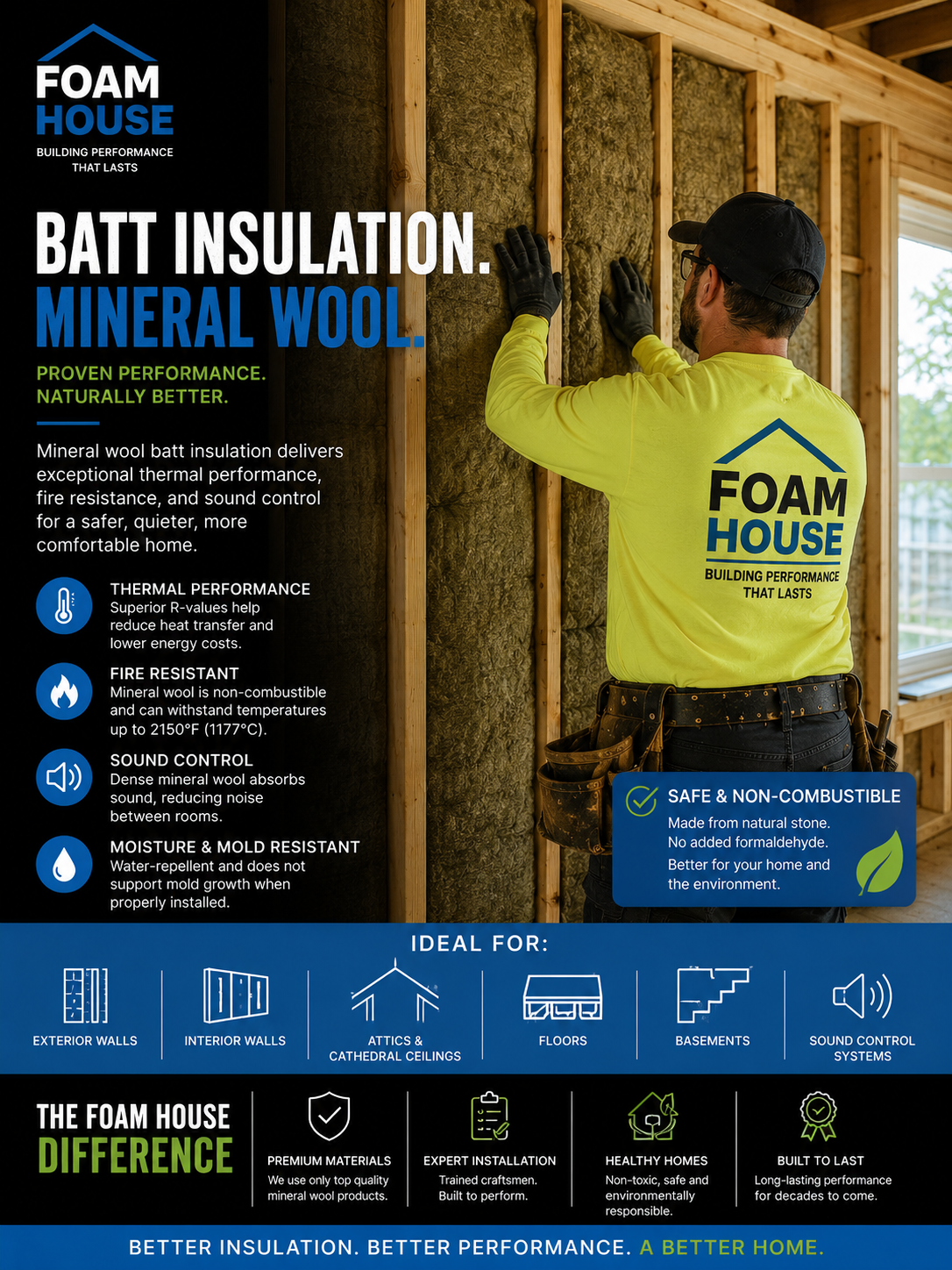 Batt Insulation: Mineral Wool