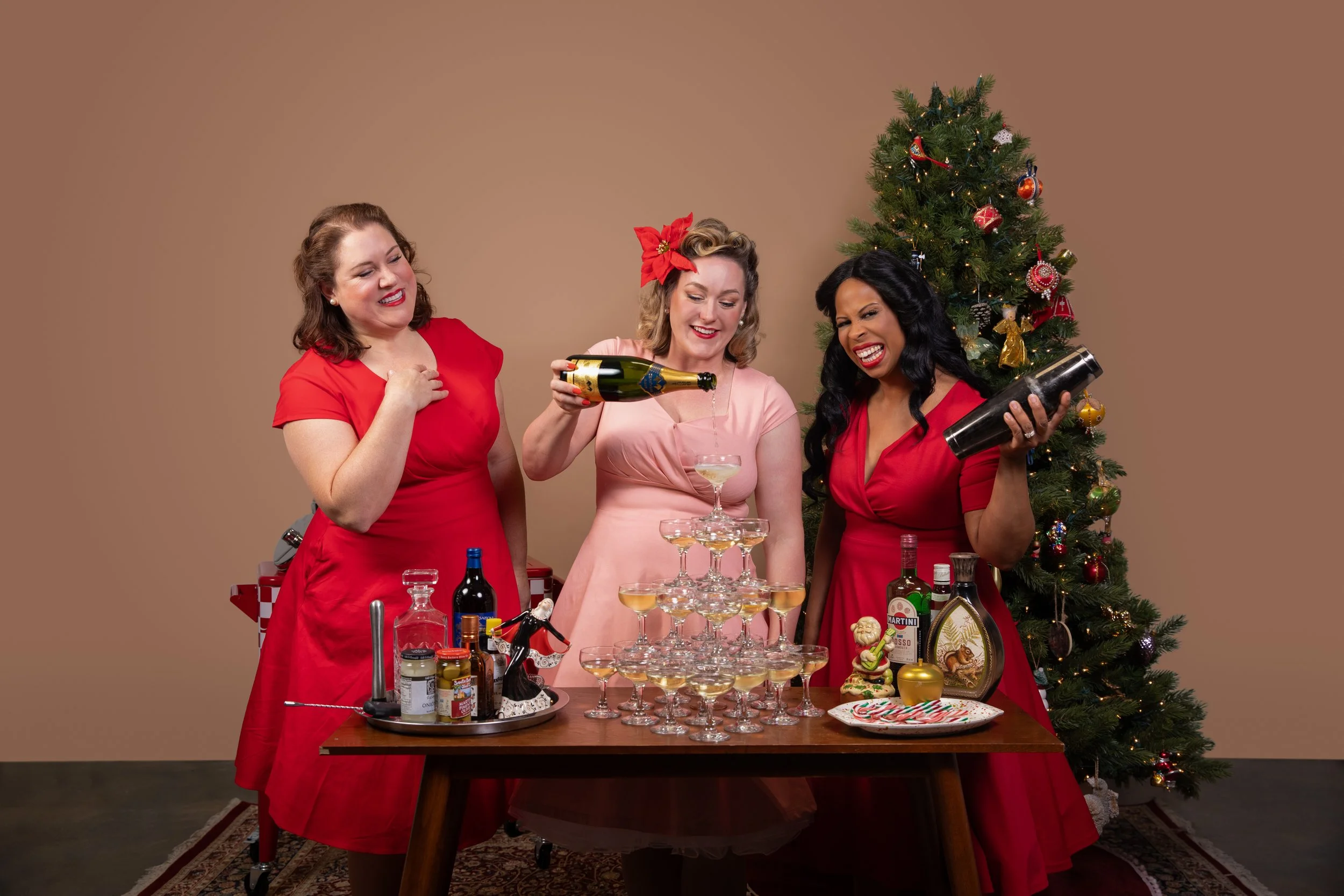 
The Sleigh Belles A cappella Christmas Carolers in Raleigh, Durham, Wake Forest, Chapel Hill, Triangle
