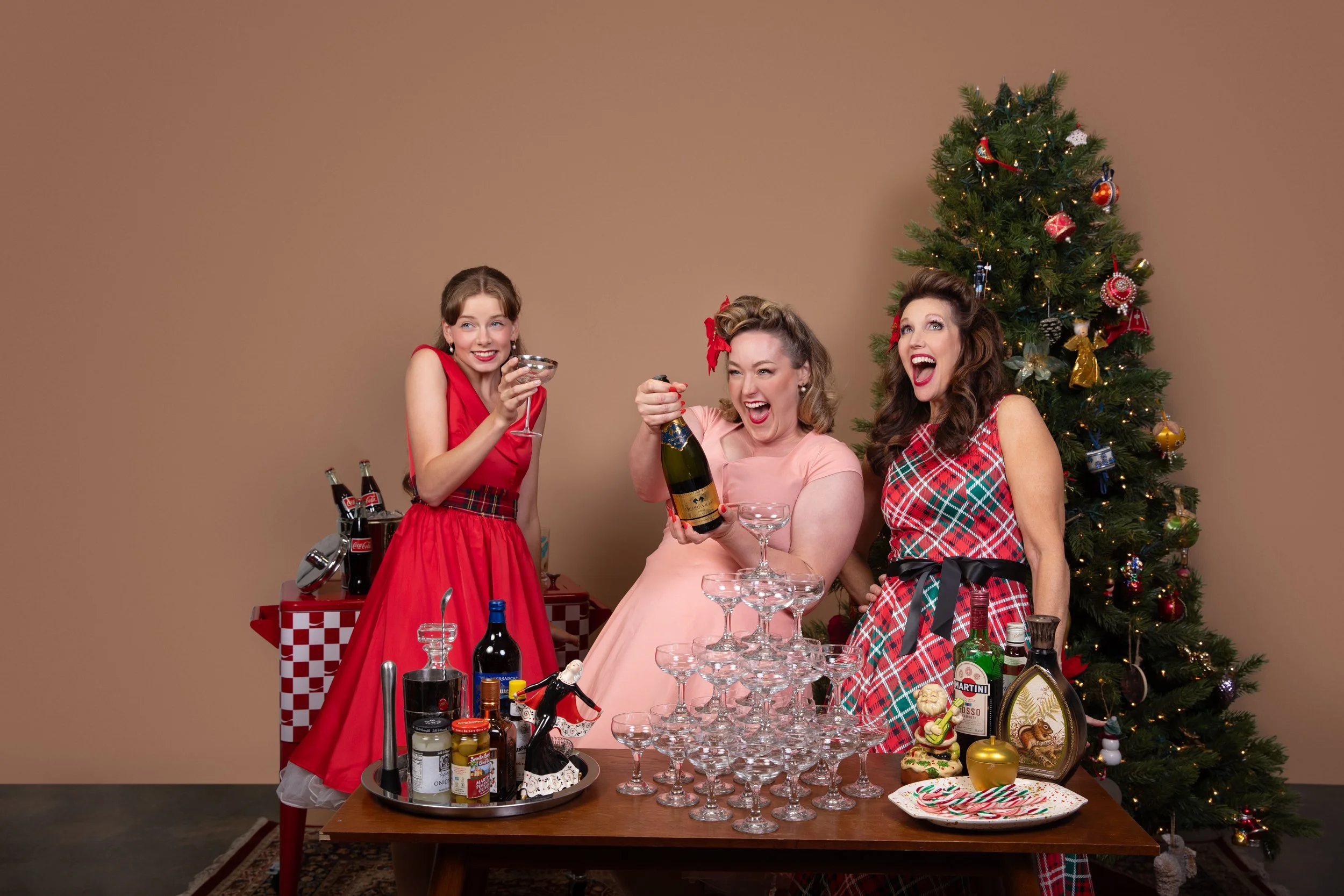 The Sleigh Belles celebrating Christmas with acapella caroling