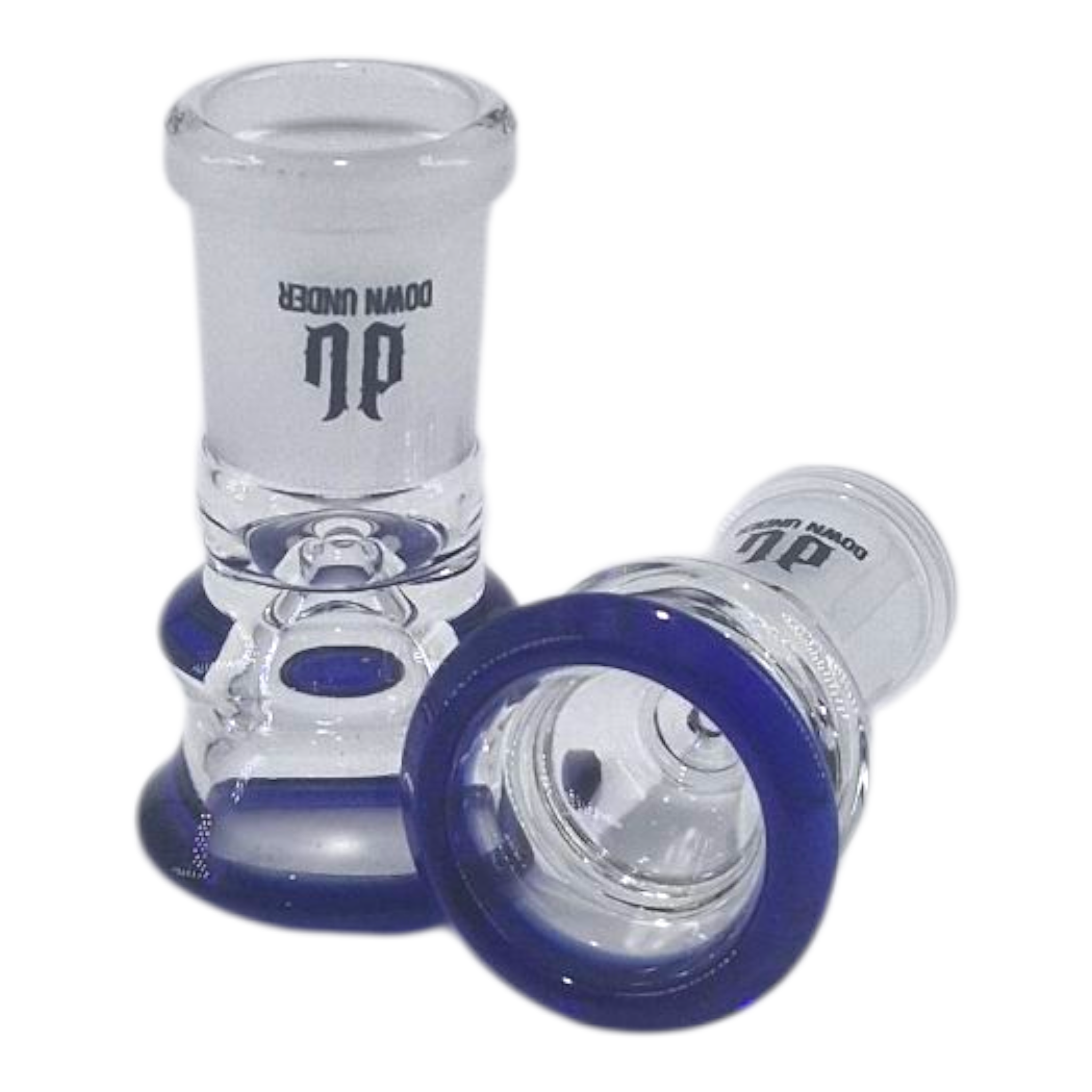 Blue Cyclone Du Male Glass Cone Piece - 19mm