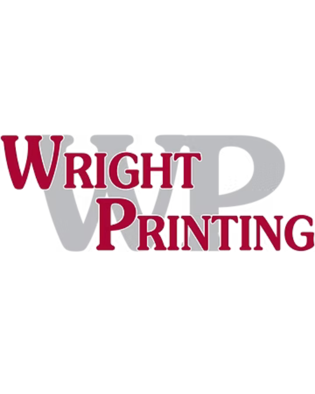Wright Printing logo with the company name in red and gray text on a white background
