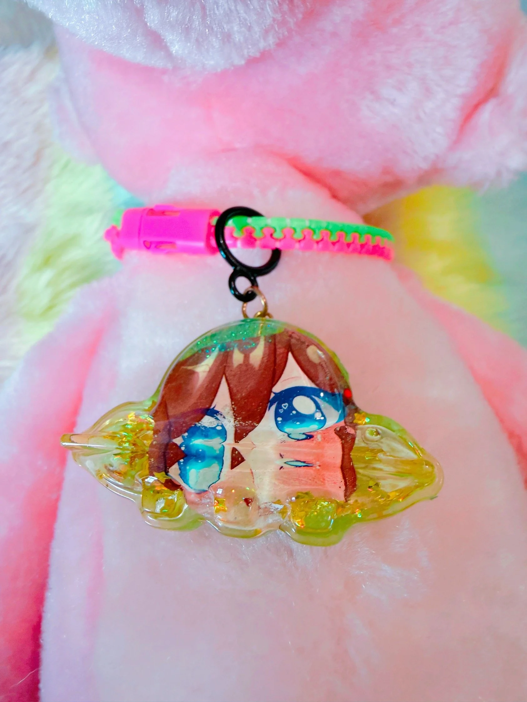 UFO Anime Girl Resin Bracelet