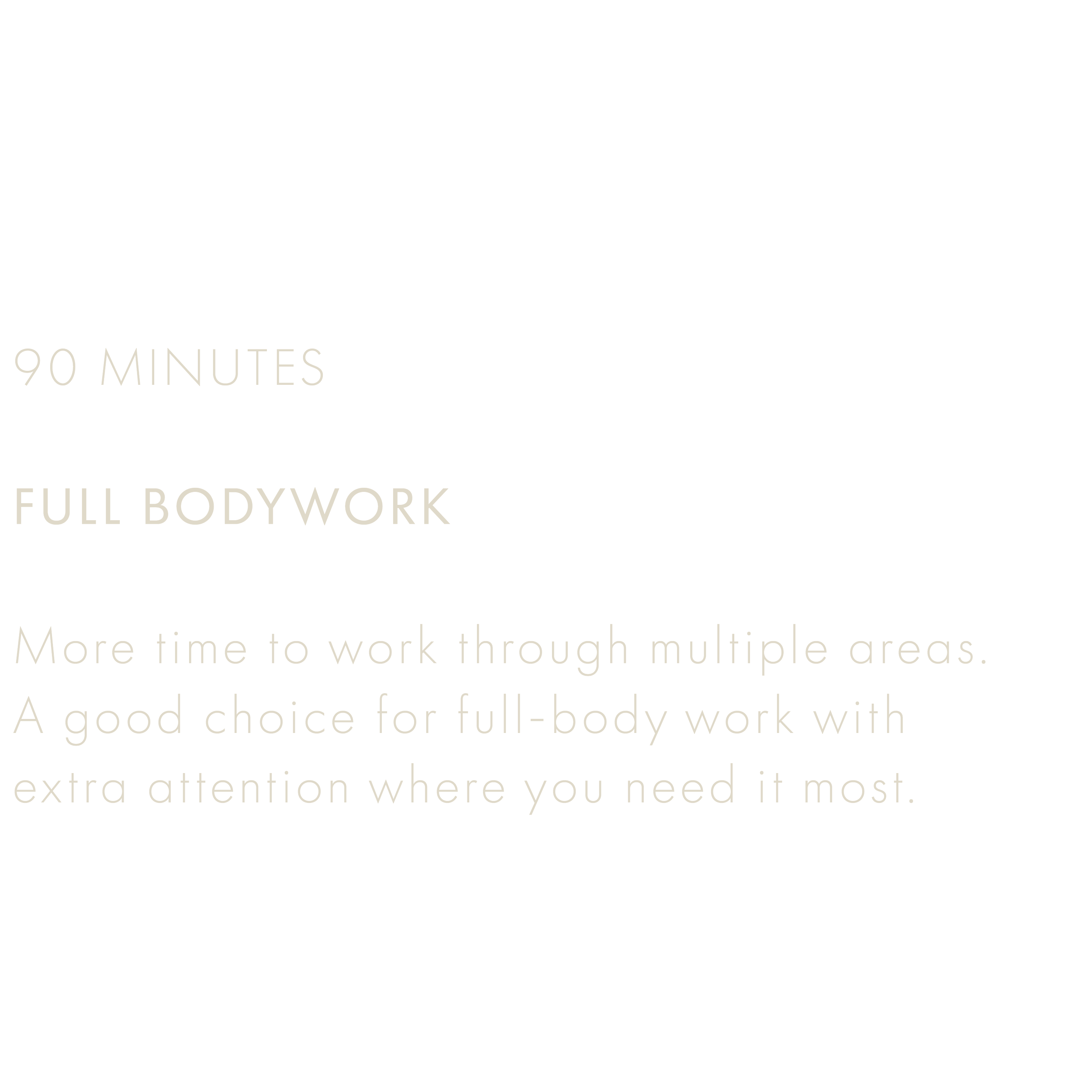 Text overlay for a fitness program titled 'Total Body Strength 90 Minutes'.