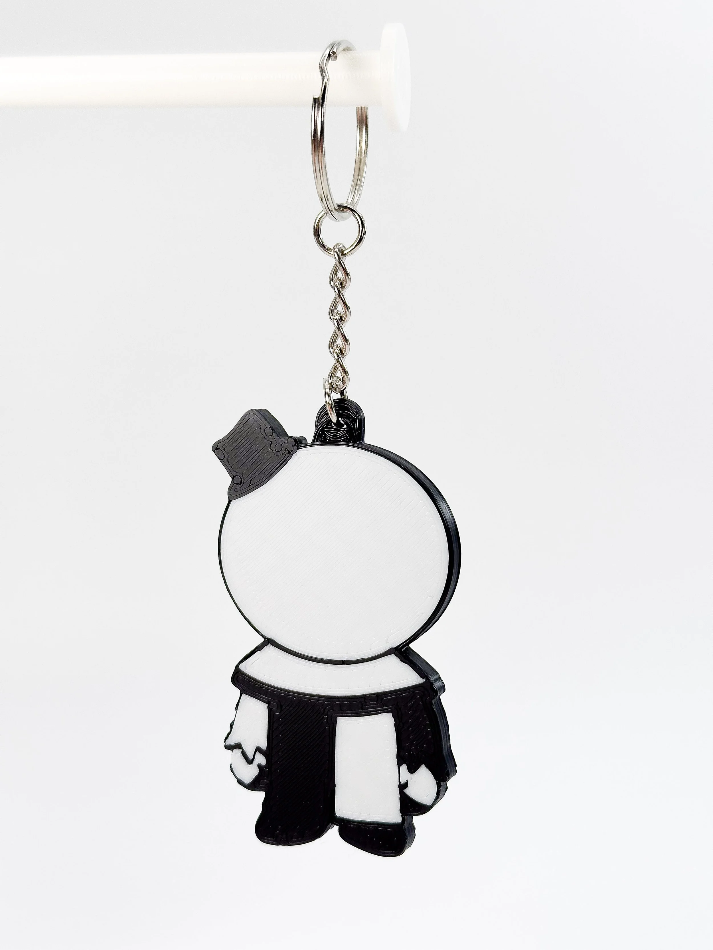 Arty Flower Power Keychain Back